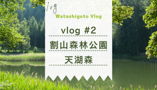 【vlog #2】富山県 割山森林公園天湖森に行ってきました。